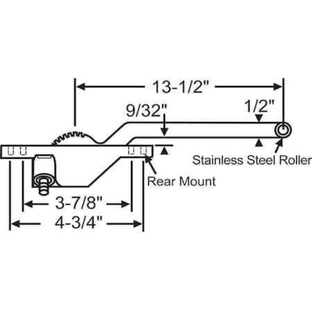 Strybuc Single Arm Casement Operator 36-439-3